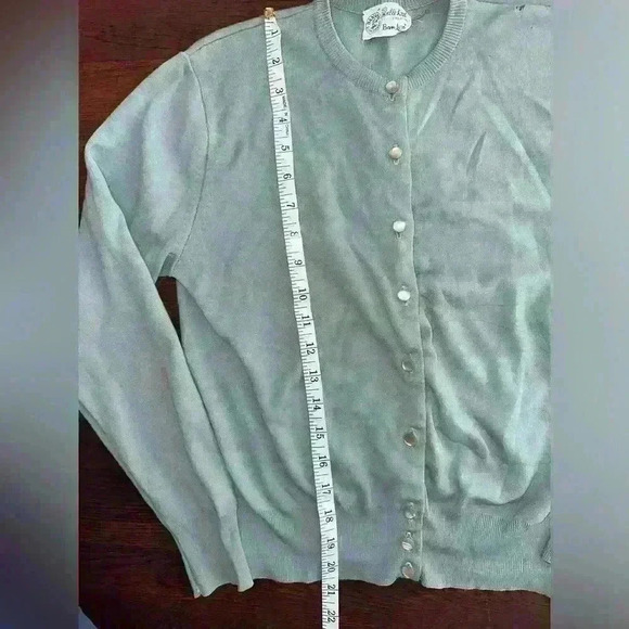 Vintage 1950’s/60’s Robin Egg Blue Cardigan - Picture 6 of 12